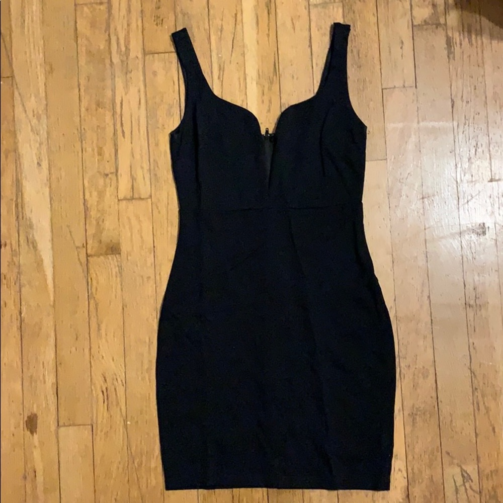 Black mini dress